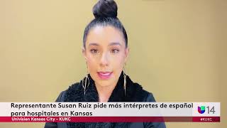Representante Susan Ruiz pide más intérpretes de español para hospitales en Kansas.