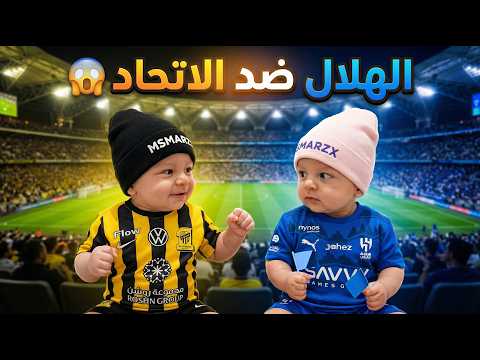 فلوق توأم الذكاء الاصطناعي | حضرنا مباراة الهلال والاتحاد ⚽🔥 | واحتفلنا بيوم التأسيس 🇸🇦