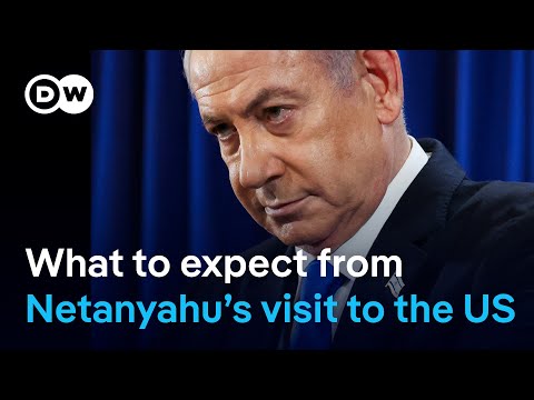 Israeli Prime Minister Benjamin Netanyahu visits Washington amid strained relations | DW News
