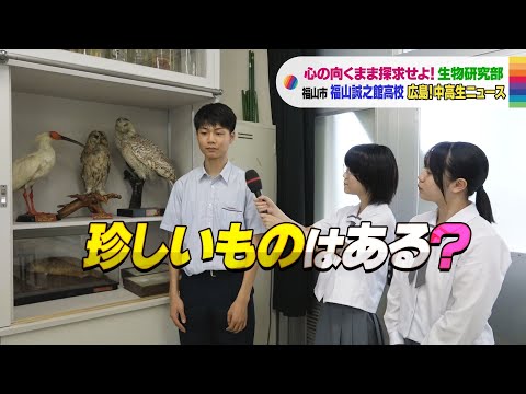 【広島!中高生ニュース】福山誠之館高校 生物研究部【広島の朝は THE TIME, !!】