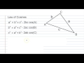 Exploring the Law of Sines and Law of Cosines