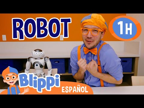 Blippi conoce y su amigo el robot🤖| Blippi Español | Videos educativos para niños | Aprende y Juega