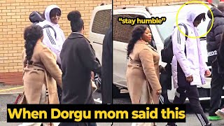 Touching moment as Dorgu’s mother telling him to go sign autographs after Man City win
