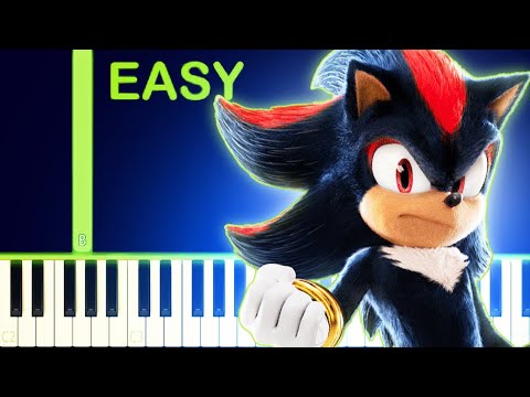 Sayonara, Shadow the Hedgehog | SONIC 3 MOVIE - EASY Piano Tutorial