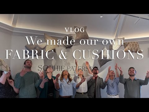 We made OUR own fabrics and cushions. Plus team building at SPI - you've GOT to see this!