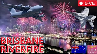 HIGHLIGHTS of RIVERFIRE BRISBANE | C17 Super Hornet & Army Tiger Flybys