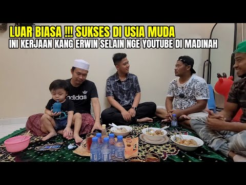 LUAR BIASA !!! KANG@ERWINISMAIL  SUKSES KERJA SAMBIL NGE YOUTUBE DI MADINAH