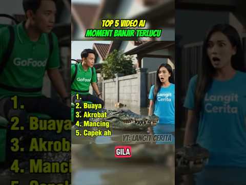 Top 5 Video AI Banjir Terlucu Bikin Ngakak