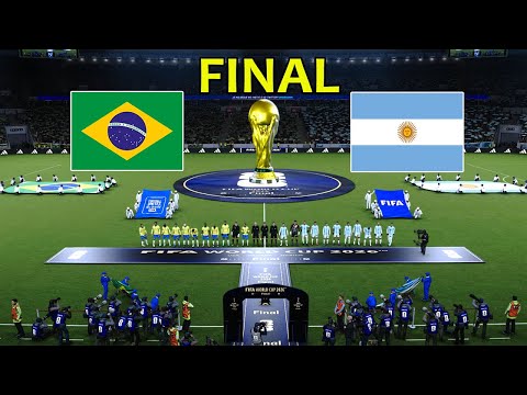 BRAZIL vs ARGENTINA - FINAL  | FIFA World Cup 2026 USA | Full Match All Goals | PES Gameplay