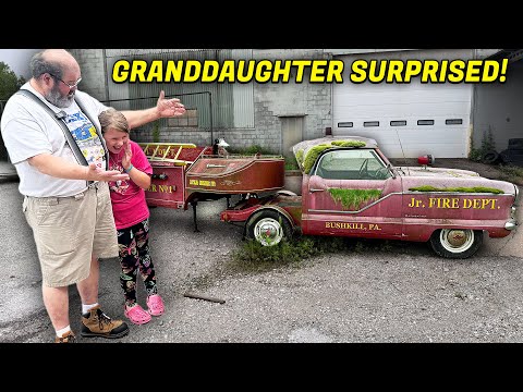 Grandfather Cleans Fire Truck For Sick Granddaughter's Charity! | Best Reaction EVER