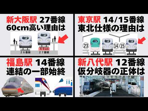 【鉄道雑学】新幹線の駅には魅力が満載!?【総集編】 #迷列車で行こう #鉄道雑学 #新幹線