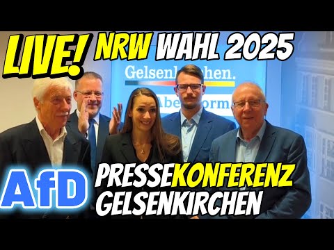 LIVE ❗️ Kommunalwahl NRW 2025 Gelsenkirchen Rathaus Pressekonferenz AfD Enxhi Seli-Zacharias u.a