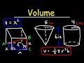 Volume and Surface Area Formulas