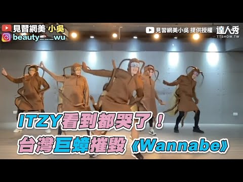 【ITZY看到都哭了！台灣巨蟑摧毀《Wannabe》#我就是小編 】見習網美小吳