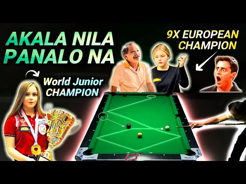 KINABAHAN SI EFREN SA GALING NI MISS BEAUTIFUL | Akala nila talo na si Efren hanggang sa...