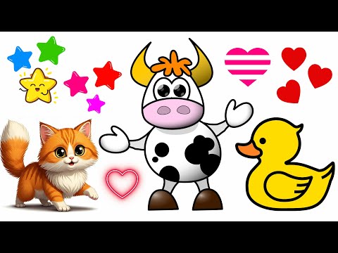 Meet Cute Farm Animals: Cows, Ducks & More! 🐮🎉