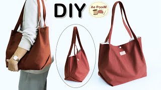 How to make a simple daily tote bag | Shopping Bag Tutorial