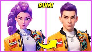 KPOP Demon Hunters en FILLES / GARÇONS 👦👱🏻‍♀️ + Devine qui CHANTE 🎤🔥 Jinu, Mira, Zoé, Rumi 🎶😈