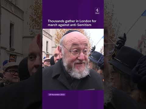 Thousands join London anti-Semitism march