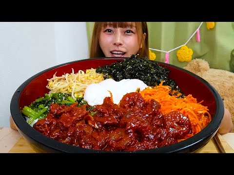 【大食い】ごほうびキムチでつくるビビンバ5合🦐🐚