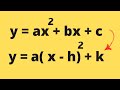 Converting Quadratic Functions from Standard to Vertex Form