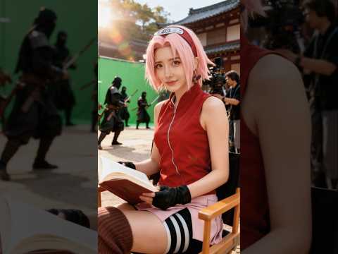 Icy｜Naruto Realistic Flim - Sakura,  behind the scene 火影忍者小櫻真人版拍攝特輯 #ai #aiart #aigirls #aivideo