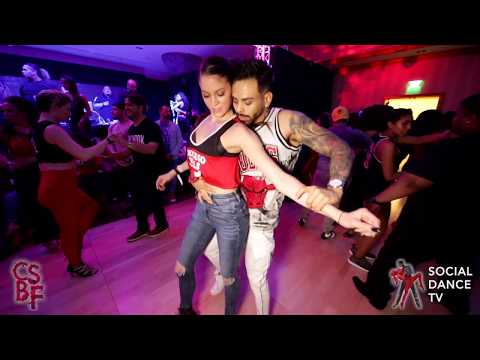 Jay Gonzalez & Mayah Sandock - Bachata social dancing | Chicago Salsa & Bachata Festival 2019