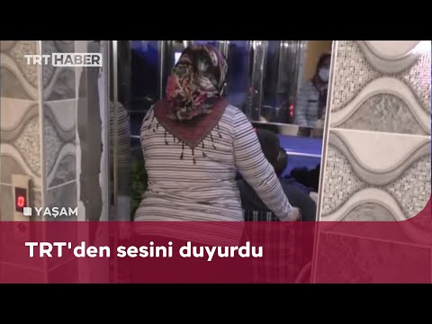 Engelli çocukları olan annenin asansörlü ev hayali gerçek oldu