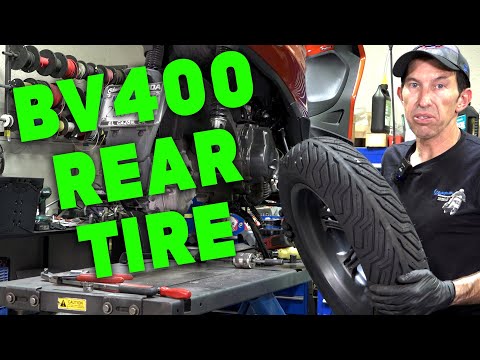 How to Change the Rear Tire on a Piaggio BV400