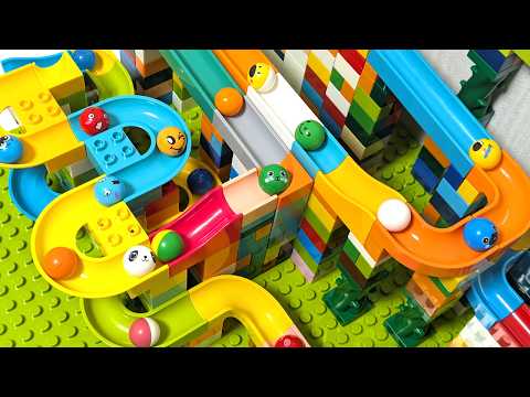 satisfying block coaster ☆ A winding two-story road and a rattling staircase course