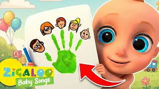 The Finger Family Song 👨‍👩‍👧‍👦 | Fun Nursery Rhymes for Kids & Toddlers | Zigaloo Baby Songs 🎶