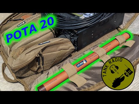 POTA 20, First Look at Gigaparts new 20 foot antenna mast