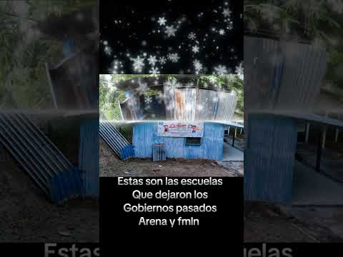 Arena y FMLN dejaron escuelas tipo gallinero. Hoy, el Presidente construye verdaderas escuelas