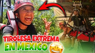 WENDY vivió una experiencia muy extrema sobre esta enorme tirolesa en MEXICO 🥳