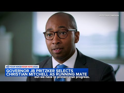 YouTube video thumbnail: Illinois Governor JB Pritzker Selects Running Mate