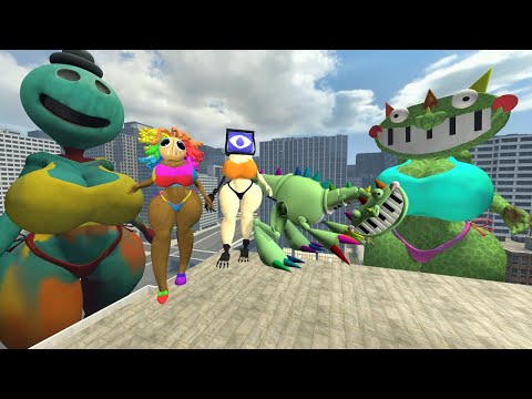 2 ALL SECRETS Miss Pianosaurus vs Yarnaby x Harley Freddy Girl FNAF Poppy Playtime CHAPTER 4 In GMOD