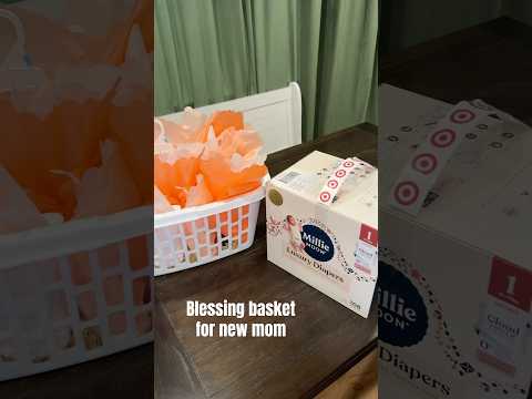 Blessing basket for a new mom 🩷✨🍼 #momlife