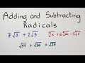 Mastering Adding and Subtracting Radicals