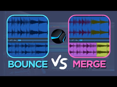 Bouncing vs Merging Audio Events #StudioOne