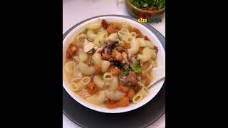 বিকালের নাস্তা ট্রাই করে দেখুন নতুন এই পাস্তা সুপ । Pasta Soup Recipe