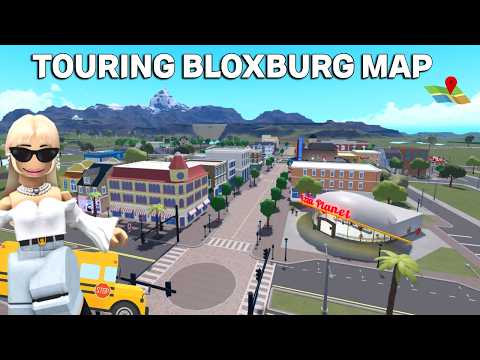 TOURING THE NEW BLOXBURG MAP *new plots, public transport*