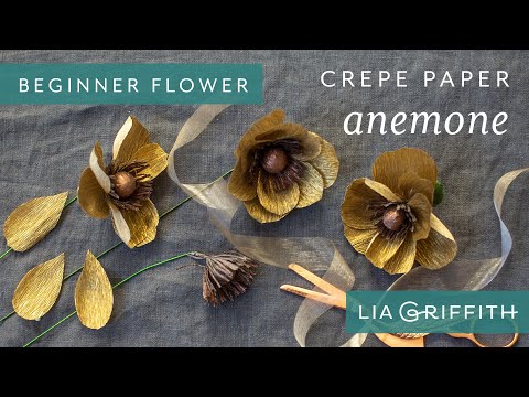 How to Make a Gold Anemone Bloom - Metallic Pack Starter Flower