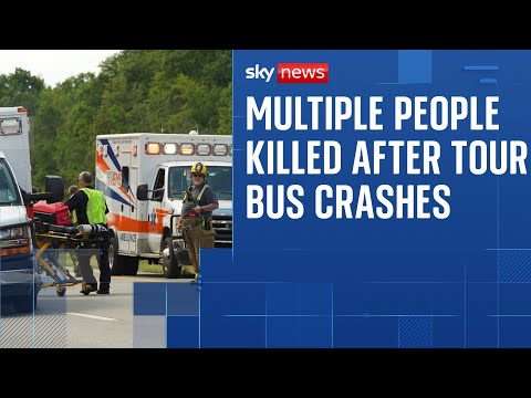 Tour bus returning to New York City from Niagara Falls crashes