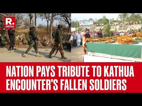 Indian Army Pays Tribute To 5 Indian Army Jawans Martyred In Kathua Encounter