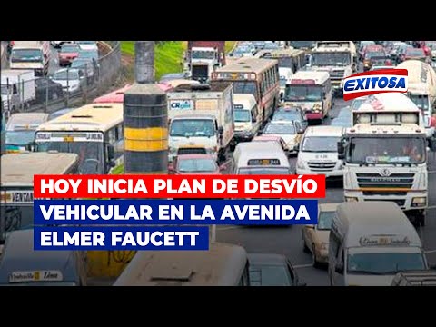 Hoy inicia plan de desvío vehicular en la avenida Elmer Faucett por