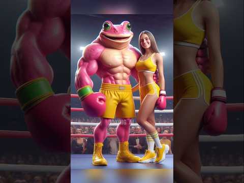 Frog ๐ Duck ๐ฅ๐ฅRevenge Of Frog ๐ญ#catlover #kitten #cute #cutecat #shorts #trending #boxingai #videoai