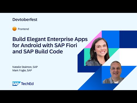 🟠 Build Elegant Enterprise Apps for Android with SAP Fiori and SAP Build Code