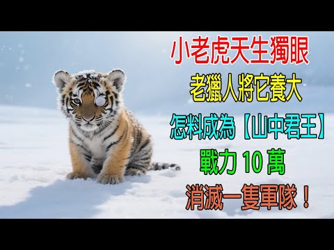 小老虎天生獨眼，老獵人將它養大，怎料成爲【山中君王】戰力10萬，消滅一隻軍隊！