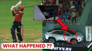 Abhishek Sharma Six Break Tata Curvv Glass, क्या होता है अगर Tata Curvv पर लग जाए ball!!
