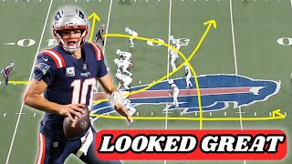 Drake Maye Verses Buffalo Bills Full Game Breakdown | ALL - 22 Film